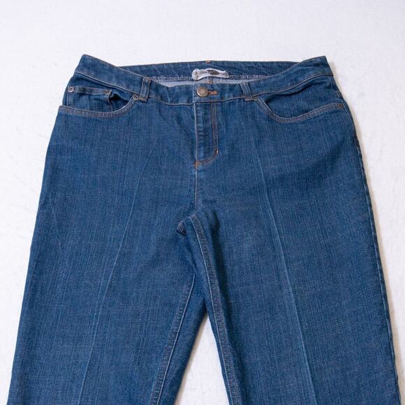 Jones NY Jeans Womens 12 - 32x28 Today Jean Straight Med Blue Wash Denim *READ - Picture 3 of 10